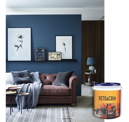 Latex Interior Exterior Antihongos Azul 1 Lt Sin Interes