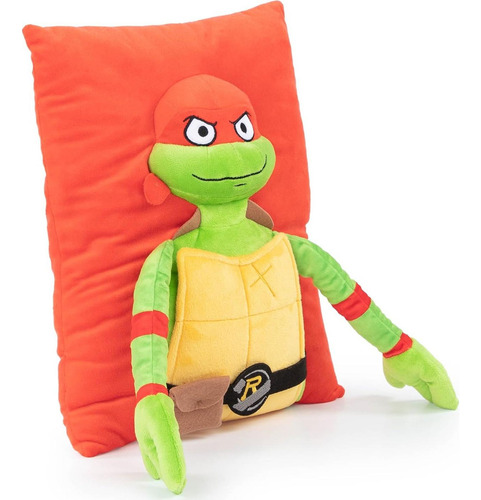 Almohada 3d Tortugas Ninja Raphael Jay Franco 33 Cm