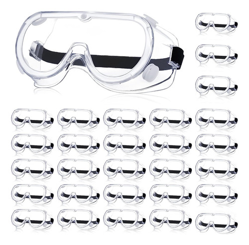 Lote De 30 Gafas De Seguridad Protectoras Transparentes...