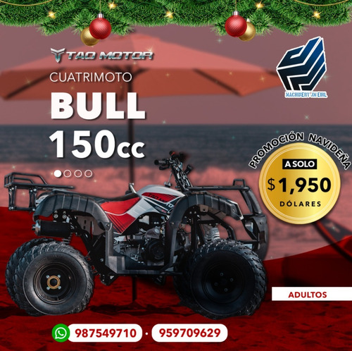Imagen 2 de 21 de Tao Motor Bull 150, Automaticas 0 Klm 2022