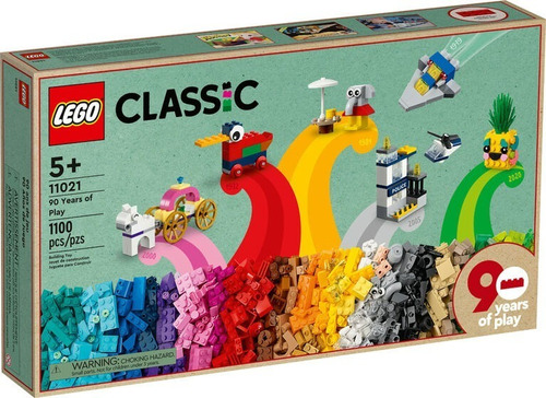 Lego Classic 90 Años De Juego 1100 Piezas 11021  