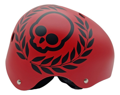 Casco De Skate Antifashion Color Rojo/negro Talla S M L