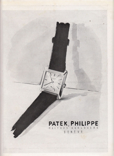 1952 Reloj Patek Philippe Publicidad Hoja Revista Francia