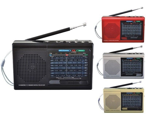 Radio Supersonic  Am Fm Usb Sd Con Bateria Recargable