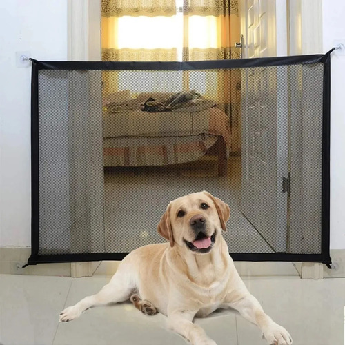 Rascals Puerta D Seguridad Divisoria Mesh Perro Fácil Armado Color NEGRO TRASLUCIDO