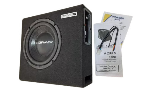 Caja Amplificada Slim Subwoofer 200w Absolut Mini Slim  