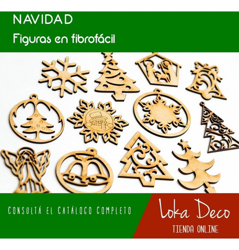 Formas Navidad Fibrofácil 10cm X10 Unidades  - Gran Variedad