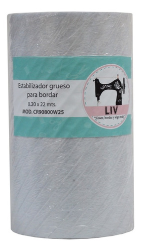 Pellón Estabilizador De Bordado Grosor Medio 20cm X 22m Liv