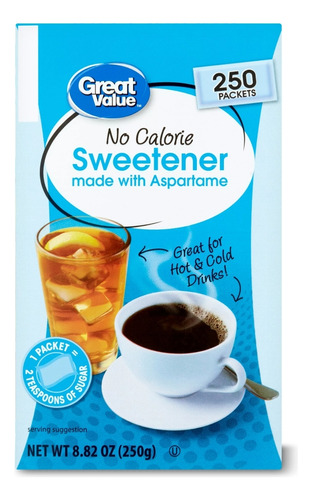 Endulzante Sweetener 250 Sobres