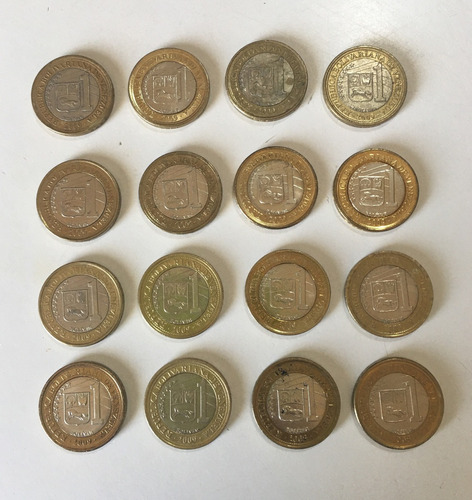 Monedas De 1 Bolivar ( 16 Monedas ) Año 2009 ** No Envios **