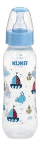 Mamadeira Kuka Natural Color Azul 250ml