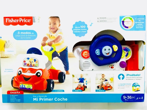 Andador Fisher Price Caminador 2en1 Mi Primer Coche Musical