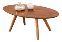 Comprar Mesa De Centro Oval Em Madeira Cor Lamina de Madeira