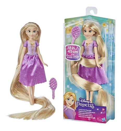 Rapunzel Pelo Largo Y Accesorio - Disney Princesas / Diverti