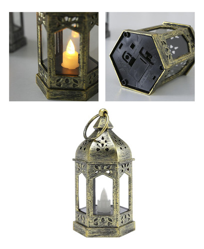 6 Linterna Led Elegante Para Decoración Del Hogar 6 Piezas