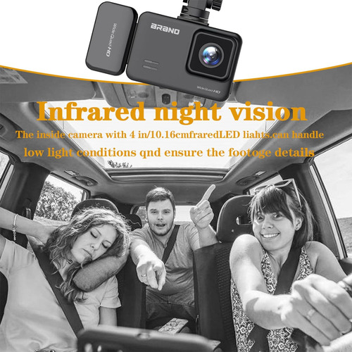 Cámara Trasera Grabadora De Coche 3 Cámaras 1080p 24h Wifi
