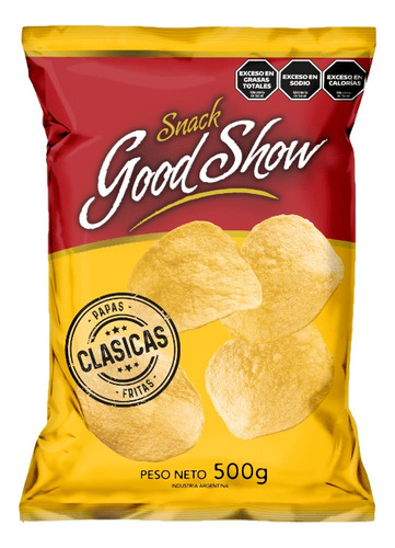 Papas Fritas Good Show Snacks Clasicas X 500g.