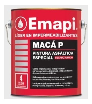 Pintura Asfaltica Emapi X 18 Litros Base Solvente Oferta!