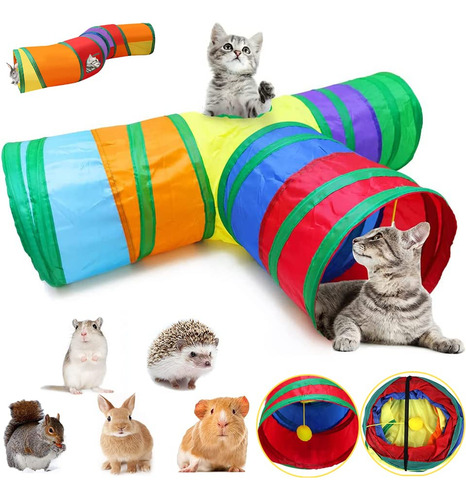 Túnel De Gatos,colorido Gato Tubo De Túnel Para Gatos,tubo