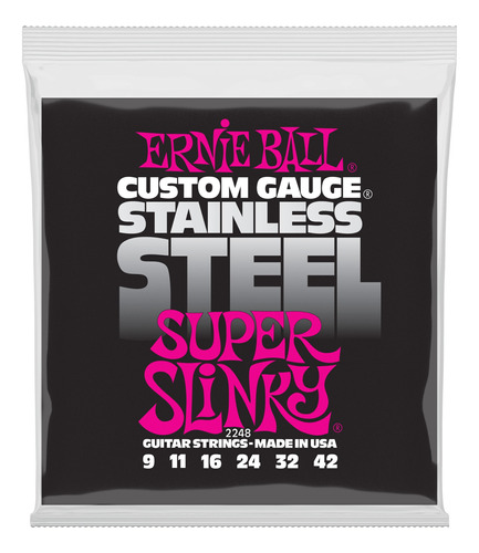 Imagen 1 de 1 de Encordado Guitarra Eléctrica S Slinky Acero Ernie Ball 2248
