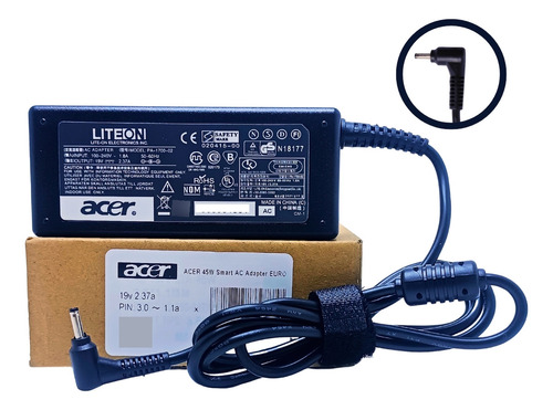 Cargador Acer Punta Fina 19v 2.37a 45w 3.0*1.1