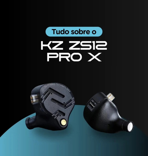 Kz Zs12 Pro X Fone De Ouvido 12 Drivers 2024 (no Mic) Preto