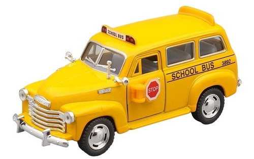 Chevrolet Suburban 1950 School Bus Escala 1:36 Kinsmart