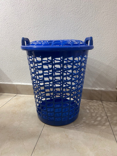 Cesto De Plástico Para Ropa Sucia Azul Cesto Azul