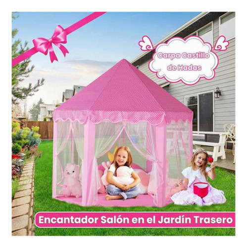 Carpa Castillo Princesa Niña Con Luces Led De Juguete
