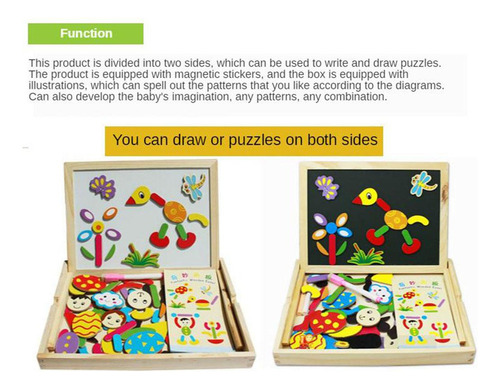 Fe Tablero De Dibujo Magnético De Madera For Niños