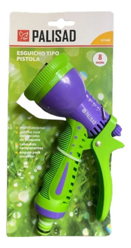 Esguicho Pistola Jatos Multiplos Com 8 Posicoes-palisad