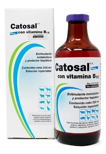Catosal B12 De 250ml Bayer, Cerdos, Vacas, Borregos, Perros.