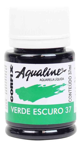 Aquarela Liquida Aqualine Corfix 37 Verde Escuro 37ml