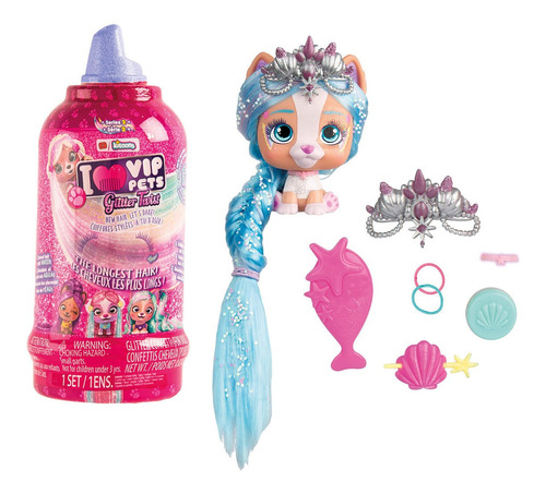 Muñeca Sorpresa Vip Pets Glitter Twist