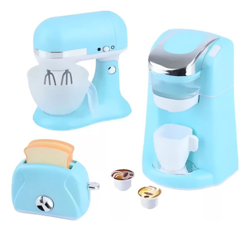Set Juegos De Cocina Infantil Licuadora Cafetera Batidora