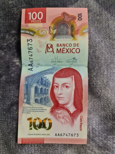 Billete Nuevo De 100 Pesos Primera Serie Aa