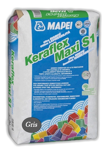 Pego Mapei 25kg Gris Keraflex Maxi S1 (grandes Formatos)