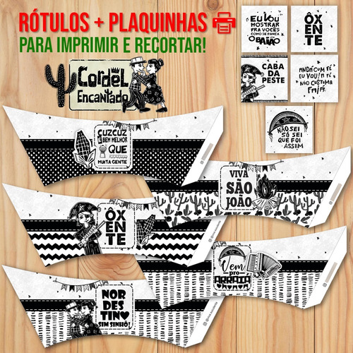 5 Moldes Cordel Encantado - Rótulos De Suculentas P Imprimir
