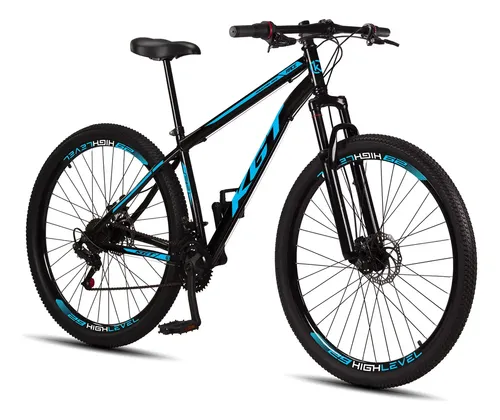 Bicicleta aro 29 KGT aço carbono freios a disco suspensão 21 marc...