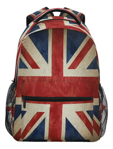 Mochila Escolar Hombros Ajustables Bandera Reino Unido