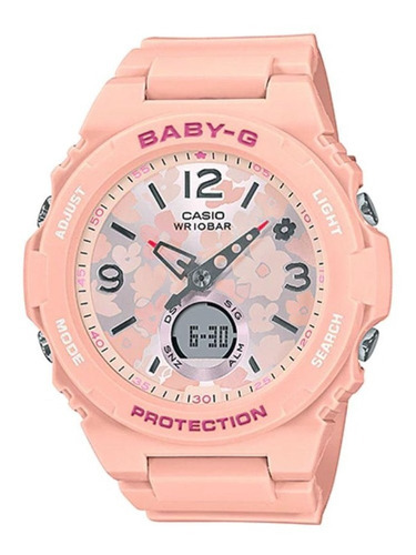 Reloj Mujer Casio Baby G | Bga-260fl-adr Color De La Malla Rosa Color Del Bisel Rosa Color Del Fondo Rosa