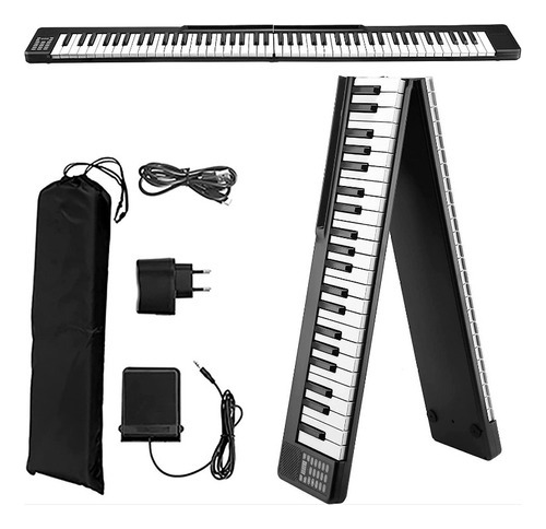 Piano Plegable, Piano Con Teclado Portátil De 88 Teclas