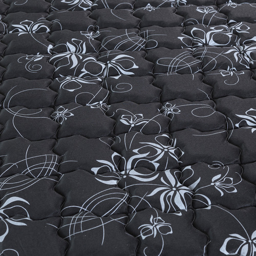 Colchón 1 plaza de resortes Inducol Resortes Imperial negro y gris claro - 80cm x 190cm x 22cm