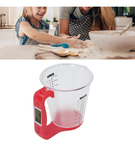 Báscula Digital Para Alimentos Y Vaso Medidor Portátil Para