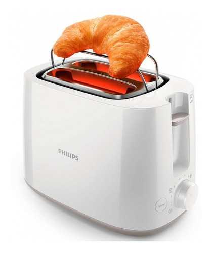 Imagen 3 de 4 de Tostadora Philips Daily Collection Hd2581/00 Blanca
