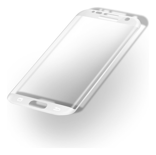 Samsung S6 Edge Plus Protector Vidrio Curvo Compatible Blanc
