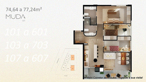 Imagem 23 de 30 de Cobertura Com 3 Dormitórios À Venda Com 112.76m² Por R$ 1.073.000,00 No Bairro Água Verde - Curitiba / Pr - M2av-emwf707