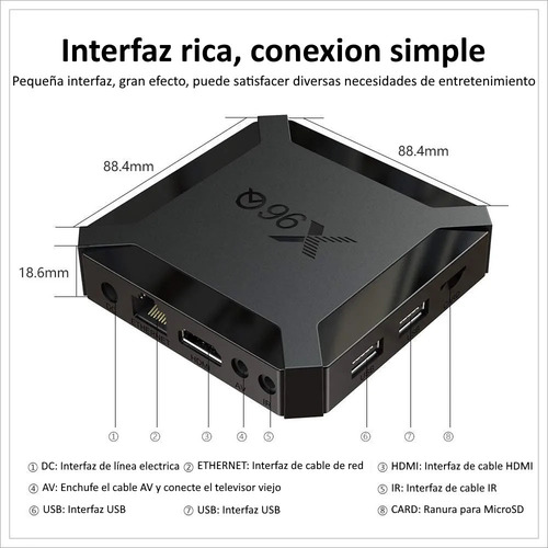 Tv Box Smart Tv 4k X96q Android Tv 10 2gb Ram + 16gb Rom