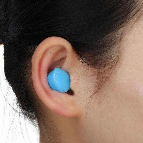 2 Tapones Para Los Oídos, Orejeras De Silicona Blanda Con Ai
