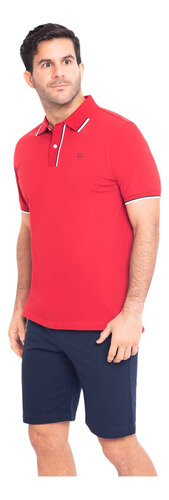 Polo Oscar De La Renta Rojo Hombre B23knp058